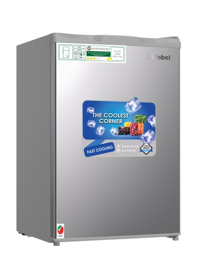 Buy Single Door Refrigerator 70L Capacity, Defrost Inner Lamp - Mechanical Control, Adjustable Thermostat - Removable Gasket, Adjustable Feet 70 L NR110S Silver in UAE