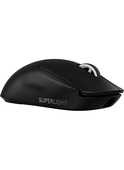 اشتري Logitech G PRO X SUPERLIGHT 2 LIGHTSPEED Wireless Gaming Mouse, Lightweight, LIGHTFORCE Hybrid Switches, HERO 2 Sensor, 32,000 DPI, 5 Programmable Buttons, USB-C Charging, PC & Mac - Black في السعودية