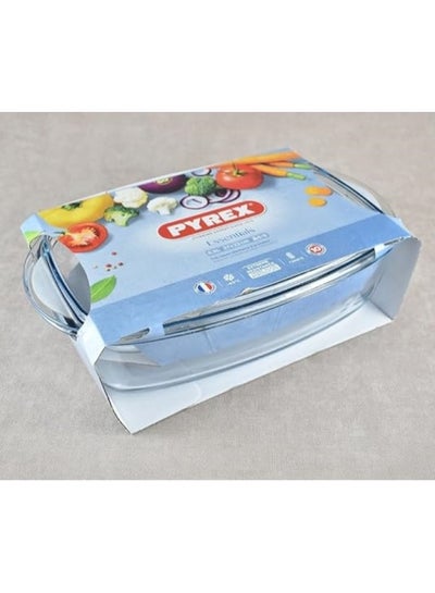 Buy Rectangular Casserole Dish Transparent 6.5Liters in UAE