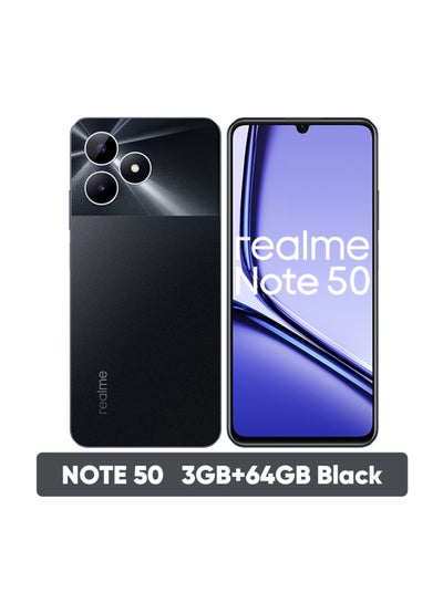 اشتري Note 50 Dual SIM Midnight Black 3GB RAM 64GB 4G - Middle East Version في مصر