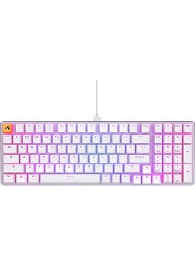 اشتري Glorious GMMK 2 96% Arabic & English RGB Gaming Keyboard - TKL Hot Swappable Mechanical Keyboard, Linear Switches, Wired, TKL Gaming Keyboard, Full-size Keyboard - White RGB Keyboard في الامارات