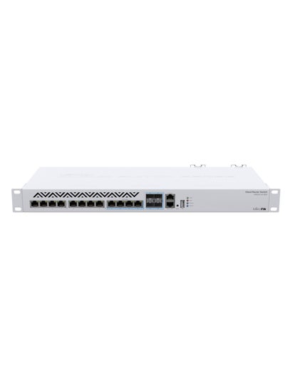 اشتري Cloud Router Switch With RouterOS L5, 1U Rackmount Enclosure (CRS312-4C+8XG-RM ) White في الامارات