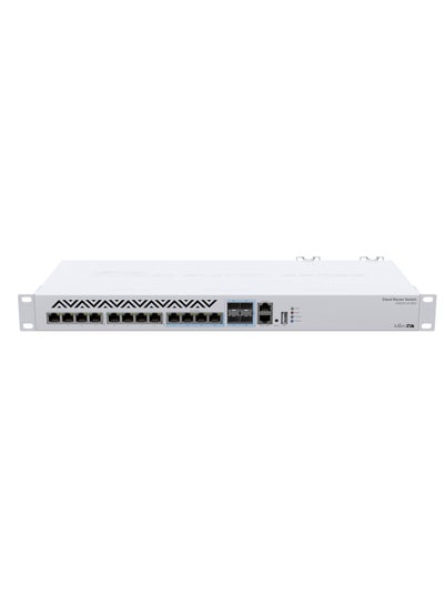 Buy Cloud Router Switch With RouterOS L5, 1U Rackmount Enclosure (CRS312-4C+8XG-RM ) White in UAE