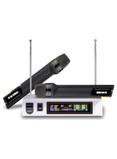 Buy 2-Hand Wireless Microphone Sm 388 Black in Egypt