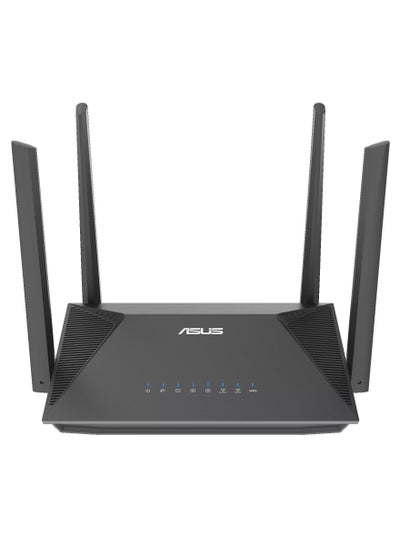 Buy RT-AX52 (AX1800) Dual Band WiFi 6 Extendable Router, Instant Guard, Parental Control Scheduling, Built-in VPN, AiMesh Compatible Black in UAE