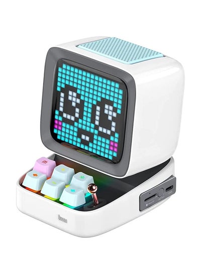 Buy Divoom Ditoo Plus Retro Pixel Art Game Bluetooth Speaker -  White in UAE