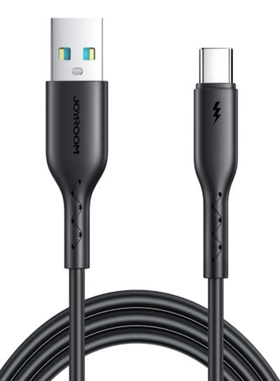 اشتري كابل شحن سريع JOYROOM SA26-AC3 Flash Charge Series 3A USB إلى USB-C/Type-C، طول الكابل: 1 متر في مصر