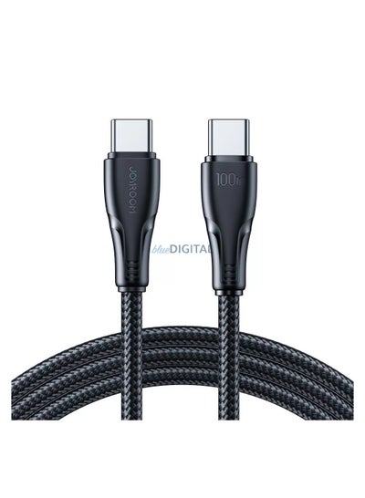 Buy JOYROOM S-CC100A11 PD USB TYPE-C 100W 1.2M DATA CABLE - Black in Egypt