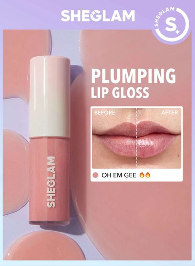 اشتري SHEGLAM Hot Goss Plumping lip gloss-OH EM GE 6.8mlE في مصر