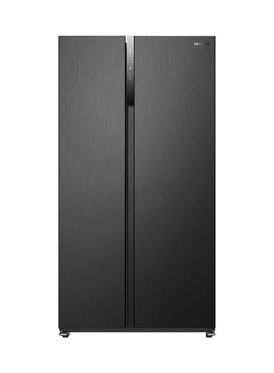 Buy 680L Gross, Net 525L Side by Side 2 Door Refrigerator, 10 Year Warranty on Inverter Compressor, Dual Fan Cooling, Quick Freezing, Mirror Touch Controller-Energy Saving 525 L HRSN9552DDXAE Dark Inox in UAE