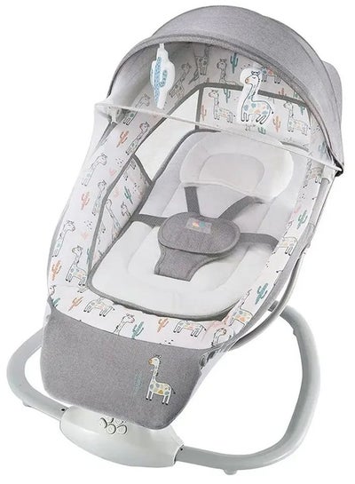 Buy 3-In-1 Rocking Cradle And Swing For Newborns, Cactus, Grey in Saudi Arabia