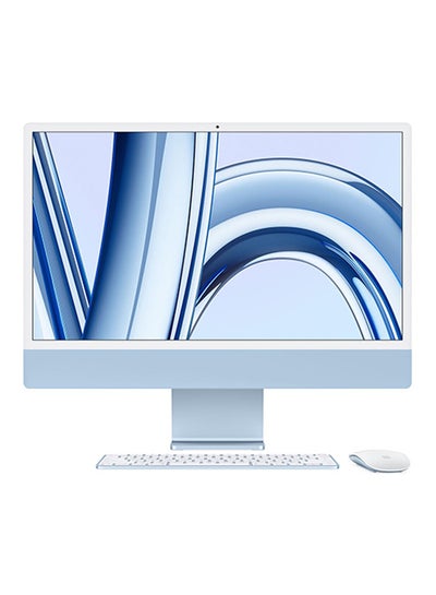 اشتري iMac M3 24-Inch Display, M3 8 Core CPU- 10 Core GPU Processor/24GB RAM/1TB SSD/Intel Iris XE Graphics/macOS English Blue في الامارات