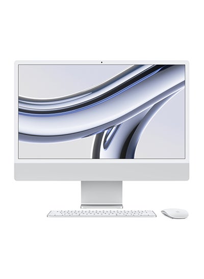 اشتري iMac M3 24-Inch Display, M3 8 Core CPU- 10 Core GPU Processor/24GB RAM/1TB SSD/Intel Iris XE Graphics/macOS English/Arabic Silver في الامارات
