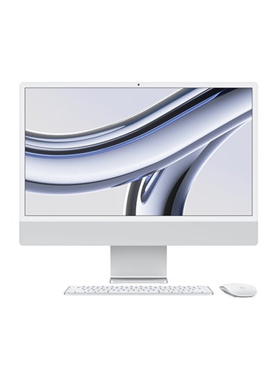 Buy iMac M3 24-Inch Display, M3 8 Core CPU- 10 Core GPU Processor/24GB RAM/1TB SSD/Intel Iris XE Graphics/macOS English/Arabic Silver in UAE