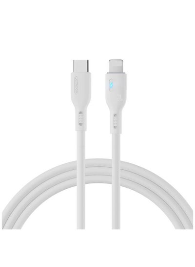 Buy USB C - LIGHTNING 20W 2M CABLE JOYROOM S-CL020A13 White in Egypt