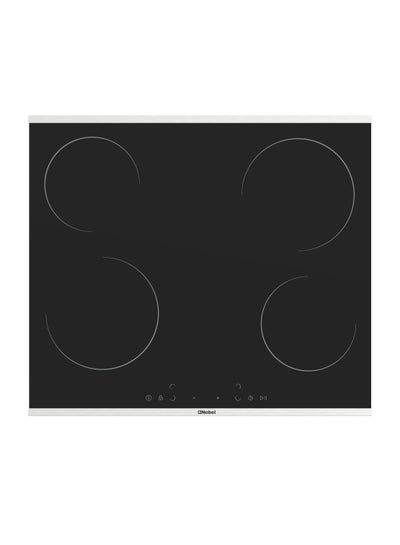 Buy 60 cm Built-in Hobs, Built-in Vitroceramic (Hilight) Electrical Hob, 4 Highlight Cooking Zones, Easy Dial Touch Control, Child Safety Lock, Energy Saving, Overheating Protection, 6000W Max NBH6041V Black in UAE