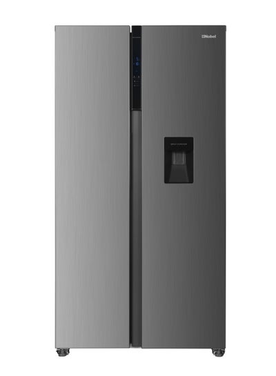 اشتري 560L Gross / 518 Capacity Side by Side Refrigerator with Water Dispenser, NoFrost, External Handle, LED Light, Twist Ice Maker, Digital Display,Interior Lights, Automatic NR620WDI Inox في الامارات