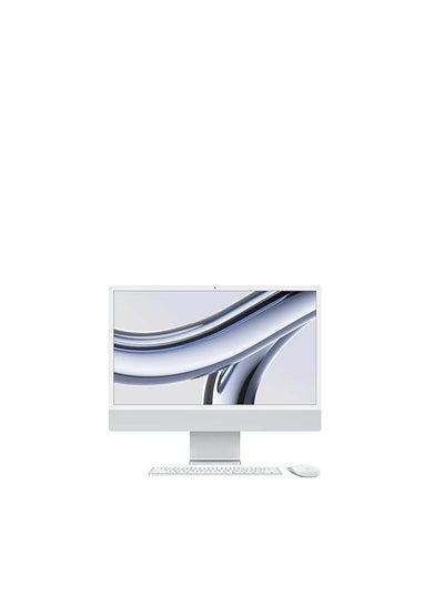 Buy 24" iMac AIO Desktop Computer With M3 Chip, 4.5K Retina Display, 8-Core CPU And 8-Core GPU, 16GB RAM, 1 TB SSD, Magic ENG K/B & Magic Mouse, macOS English Silver in UAE