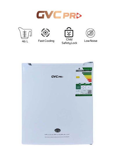 Buy Single Door Refrigerator 1.6 Feet 46 L GVRF-65 White in Saudi Arabia