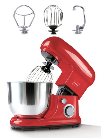 اشتري Stand Mixer Multi-Functional Kitchen Machine Stainless Steel Bowl With 6 Speed Settings And Pulse 5 L 1000 W SM 3305 Red \Silver في الامارات