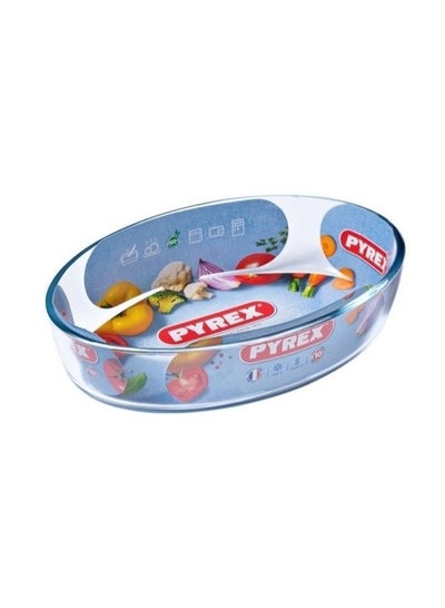 Buy Pyrex- Essentials Oval Roaster 25 X 17 222B000-N Clear 25cm in Egypt