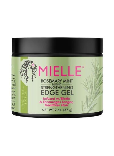 اشتري Rosemary Mint Strengthening Edge Gel For Sleeking And Taming Hair, White 57grams في السعودية