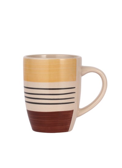 اشتري Royalford Stoneware Mug RF11179 9oz (265ml)  Perfect for Hot and Cold Drinks Food-Grade, Non-Toxic and Safe to Use MULTICOLOR ORANGE 265ml في الامارات