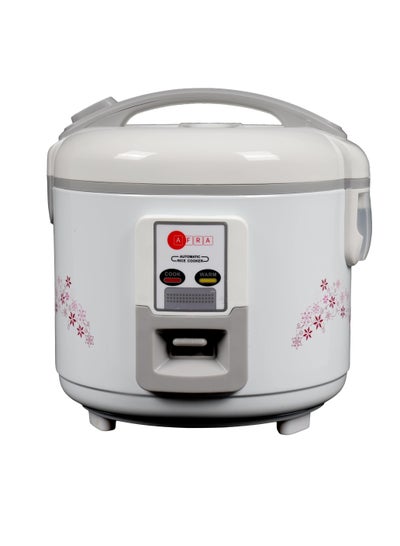 Buy Afra Rice Cooker, 1.5 Litre, Inner Pot, Aluminium Heating Plate, Quick & Efficient, Fully Sealable, Preserves Flavors & Nutrients, G-mark, ESMA, ROHS, And CB Certified, AF-1550DRWT, 2 Years Warranty 1.5 L 500 W AF-1550DRWT White in UAE