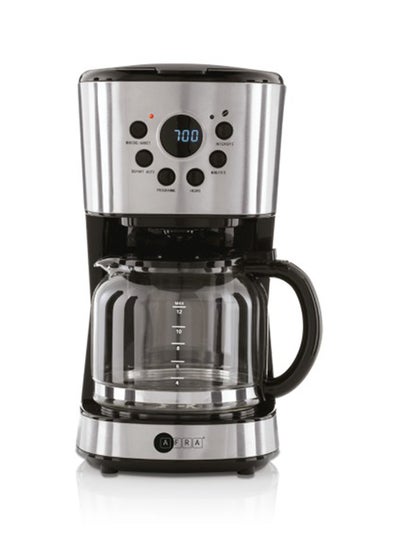 Buy AFRA Coffee Maker, 1.5L Capacity, 900W, Anti-Drip, Removable Filter, Automatic Shut off, Stainless Steel Finish, G-Mark, ESMA, RoHS, CB, AF-15900CMKSS, 2 years warranty 1.5 L 900 W AF-15900CMKSS Silver in UAE