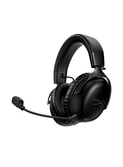 Buy HyperX Cloud III Wireless Gaming Headset, PC, PS5, Xbox Series X|S, Angled 53mm Drivers, DTS, Memory Foam, Durable Frame, Ultra-Clear 10mm Mic, USB-C, USB-A With 3.5mm in UAE