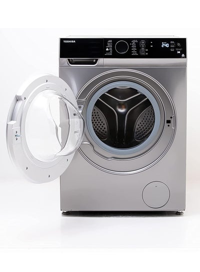 اشتري Full Automatic Washing Machine Front Loading Touch Screen  8 KG 8 kg TW-BJ90M4E(SK) Silver في مصر