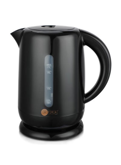 Buy AFRA Electric Kettle, 1.7L Capacity, 2200W, Dry Boil Protection, Strix Control, Automatic Shut-off, Overheat Protection, Black, G-Mark, ESMA, RoHS, CB, AF-201850KTBL, 2 years warranty 1.7 L 2200 W AF-201850KTBL Black in UAE