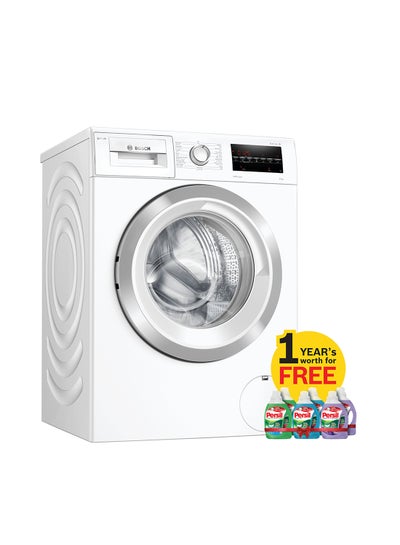 Buy Front Load Washing Machine, 1400 RPM + Free 12 x 1 Liter Of Persil Detergent 9 kg 2300 W WAT28S80GC White in UAE