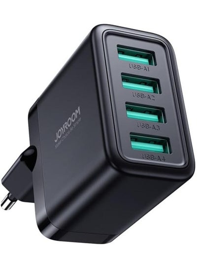 Buy JR-TCN03 4 In 1 USB Charger, 4.8A - Black in Egypt