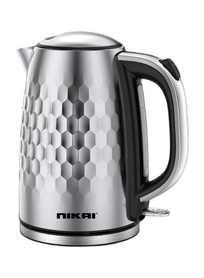 Buy Stainless Steel Electric Kettle With Double Layer Cordless 1.7 L 2200 W NK592SS Silver in Saudi Arabia