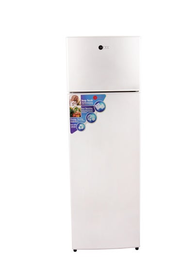 Buy Double Door Defrost Refrigerator, 340L, Adjustable Thermostat, Direct Cooling, 514.65 kwh/Year Energy Consumption, 100% CFC Free, 38dB Noise Level, 2 Year Warranty 340 L AF-3400RFDS Silver in UAE