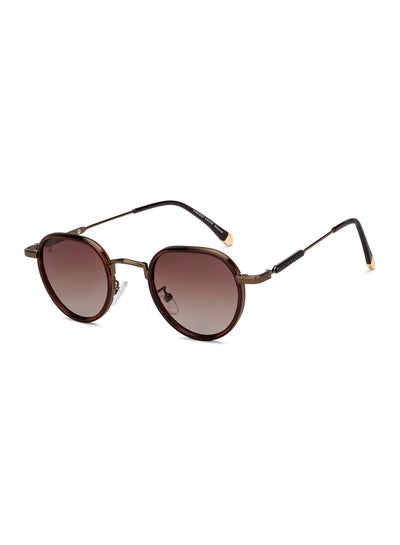 Buy Unisex Polarized Round Sunglasses - VC S15769 - Lens Size: 45 Mm in UAE