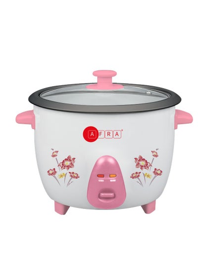 اشتري AFRA Rice Cooker, 300W, Non-Stick Coating, 0.6L Capacity, Keep-Warm Function, With Measuring Cup And Spoon, G-MARK, ESMA, ROHS, And CB Certified, AF-0630RCWT, 2 Years Warranty. 0.6 L 300 W AF-0630RCWT white في الامارات