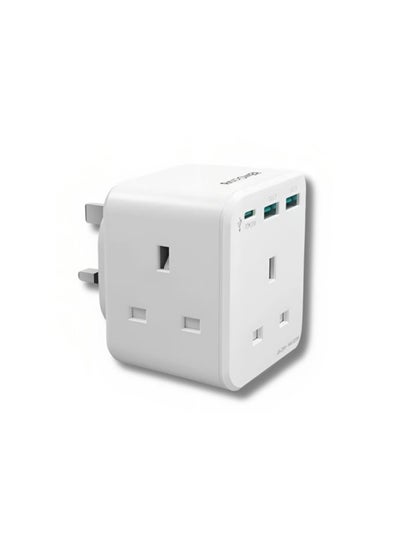 اشتري Pioneer Wall Charger With 3 AC Plug PD 20W White White في السعودية