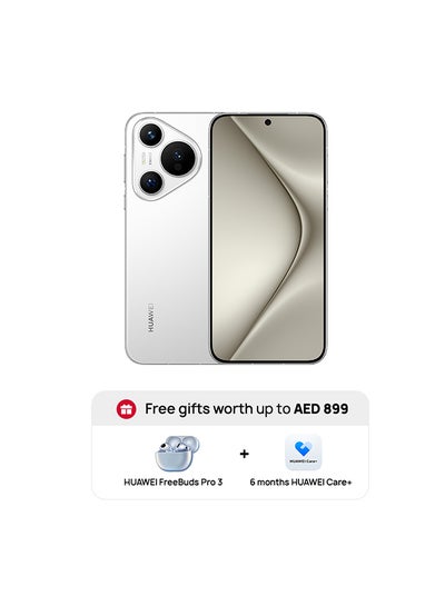 Buy Pura 70 Dual SIM White 12GB RAM 256GB + Huawei Freebuds Pro3 + 6 month Huawei Care+ - Middle East Version in UAE