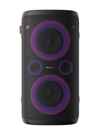 Buy Ultimate Wireless Outdoor/Indoor Party Speaker With Subwoofer, 2.0CH, 300W, IPX4 Waterproof,15 Hour Long-Lasting Battery, Bluetooth5.0, DJ And Karaoke Mode HP 100 Black in UAE