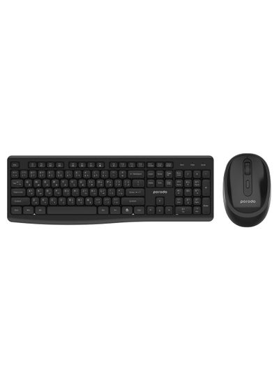 اشتري Wireless 2.4G+BT Keyboard With Mouse Black في الامارات