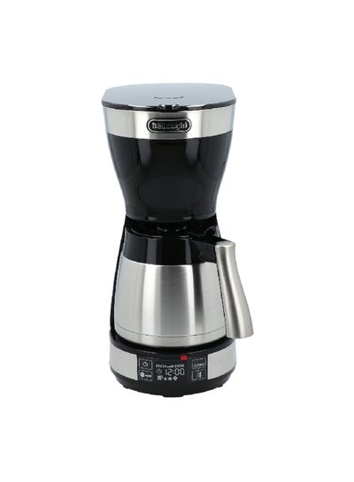 اشتري Digital Drip Coffee Maker 1.25 L 1000 W DLICM16731 Silver/Black في السعودية