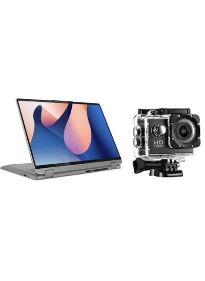 اشتري Flex 5 2 in 1 Laptop 16-Inch Display, Core i7-1355U Processor/16GB RAM/512GB SSD/Intel Iris Xe Graphics/Windows 11 With FREE Sports Action Camera English Arctic Grey في الامارات