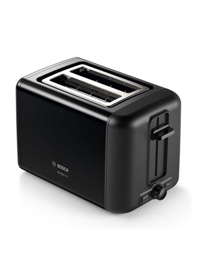 Buy DesignLine Stainless Steel Toaster, Two Slice 970 W TAT3P423GB Black in UAE