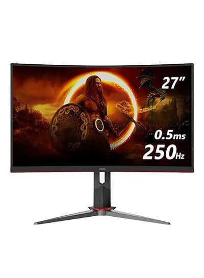 Buy 27 inch C27G2Z2 (68.6CM) Curved Frameless Ultra-Fast Gaming Monitor, FHD 1920 X 1080, 250Hz 0.5ms, HDMI, Adaptive Sync, Height Adjustable Stand, High Dynamic Range, G-MENU Black in UAE