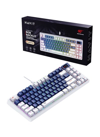 Buy Gaming Keyboard, RGB Backlit Mechanical Keyboard, 83-Key Compact and Silent, Suitable for PC Gamers in Saudi Arabia