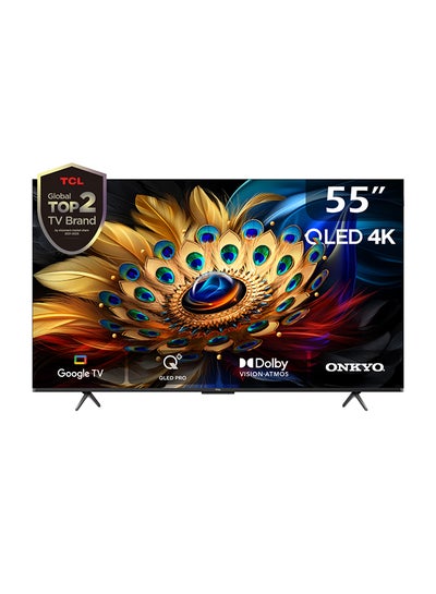 Buy 55 Inch QLED Google TV, (2024), Built in receiver, And Native DLG 120HZ Refresh Rate,built In Receiver - 55C655 Black in Saudi Arabia