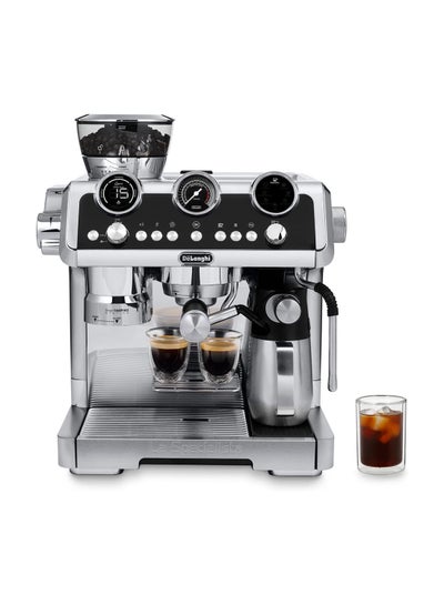 اشتري La Specialista Maestro: Ultimate Cold Brew Manual Coffee Machine, Experience with Smart Tech, Cold Extraction Technology, 8 Recipes, Manual/Automatic Frothing 2.5 L 1450 W EC9865.M Silver في الامارات