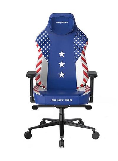 Buy DXRacer Craft Pro Dream Team Gaming Chair, Extra Wide And Thick Seat Cushion, Adjustable Armrests, Anti-Pinch Hand Protective Cover, Memory Foam Headrest - Blue & White in UAE